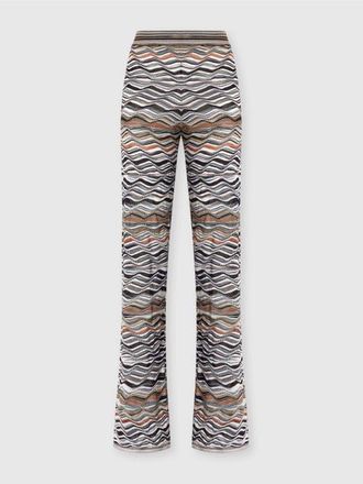 Missoni Straight Long Pants With Wave Pattern in Beige at Nordstrom, Size 38 It