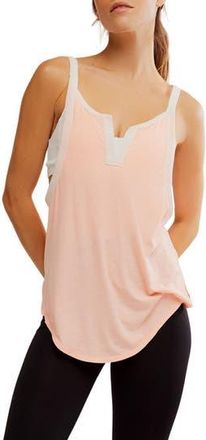 Free People Batter Up Tank in Pastel Peach Combo at Nordstrom Rack, Size X-Small