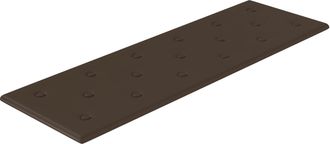vidaXL Cabecero De Pared 12 Uds. Marr&oacute;n Cuero Sint&eacute;tico Vidaxl