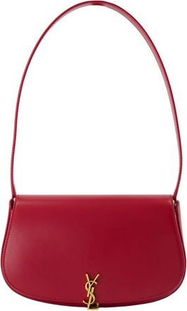 Saint Laurent Mini Voltaire Schoudertas - Dames - Schoudertassen - Rood - ONE Size - Leer - Tassen