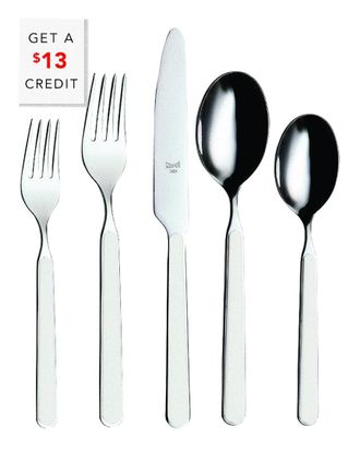 Mepra 5Pc Flatware Set With $13 Credit