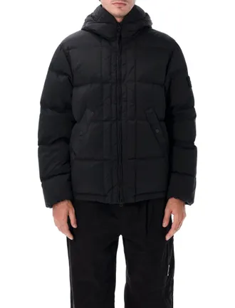 Stone Island Black Quilted Hood Jacket
