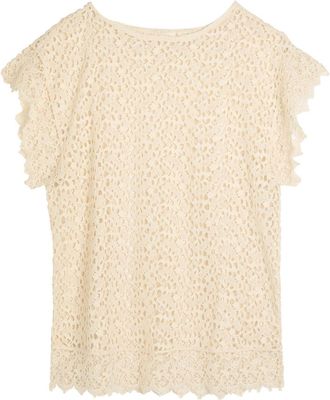 Suzie Kondi Kristina Open Cotton-knit Mini Kaftan - Off White - S (UK8-10 / S)