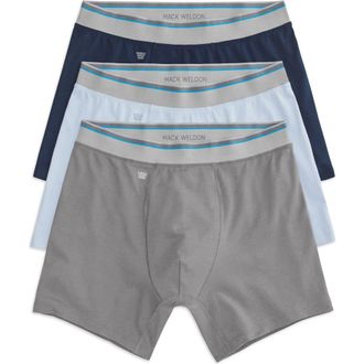 Mack Weldon 3-Pack Cloud FX Boxer Briefs in First Frost Multi at Nordstrom, Size X-Large