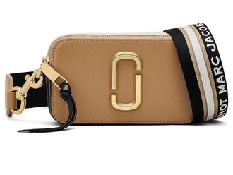 Marc Jacobs The Snapshot Cross Body Womens Handbags Camel, Leather