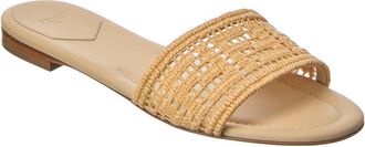 Fendi Fendi Sunshine Mesh & Raffia Sandal
