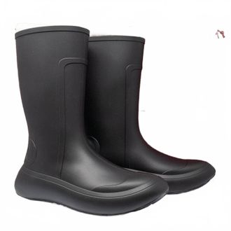 Ferragamo Mens Gancini Detail Rain Boots In Black