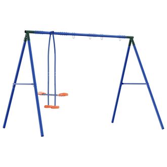 vidaXL Azul, Verde, Naranja Acero Y Pe Vidaxl