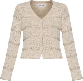 Samsøe & Samsøe Cardigan con scollo ampio - Toni neutri