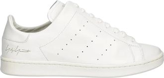 Yohji Yamamoto Schoenen, Heren, Wit, 44 EU, Leer, Diagonal Stan Smith