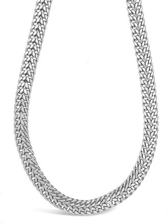 Sterling Forever Flat Link Chain Necklace [Silver]