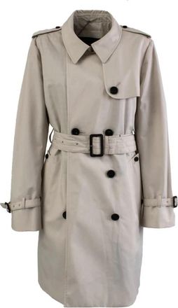 Aquascutum Giubbotto London Franca SB - Dames - Trenchcoats - Grijs - 2XL - Katoen - Jassen
