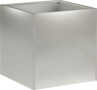 vidaXL Macetero De Jard&iacute;n Plateado 20 X 20 X 20 Cm Acero Inoxidable Vidaxl