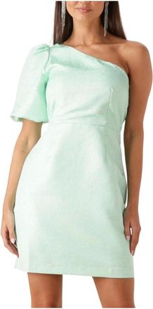 Freebird by Steven Dames, Jurken, Groen, Maat: S Denim