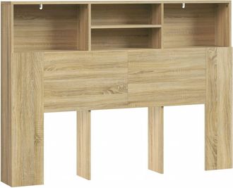 HOMCOM Cabecero de cama 140x19x103.5 cm roble