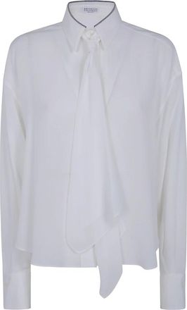 Brunello Cucinelli Mujer, Blusas y Camisas, Blanco, Talla: M