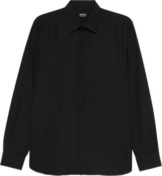 Ermenegildo Zegna Camicia in cotone - Nero