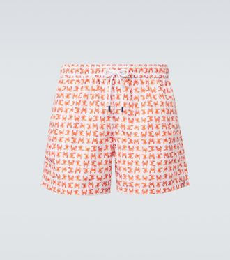 Fedeli Madeira printed swim trunks
