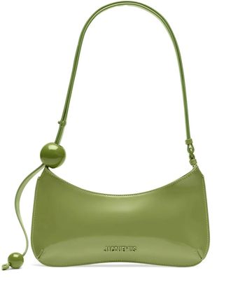 Jacquemus Le Bisou Perle shoulder bag - women - Calf Leather/Cotton - One Size - Green
