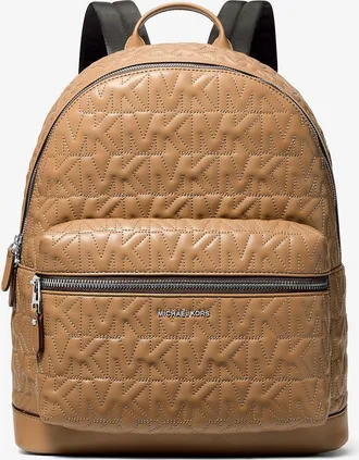 Michael Kors Hudson Medium Logo Embossed Dome Backpack