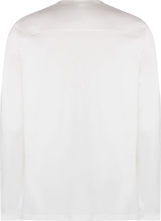 Jil Sander Mens Long Sleeve Cotton T-shirt - White - Size Large