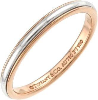 Tiffany & Co. Pink Gold (18K) Platinum 950 Band Ring (Pre-Owned)
