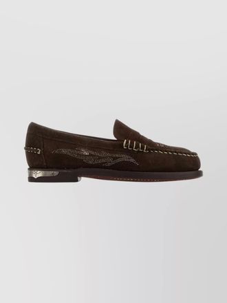 Sebago suede dan loafers featuring stitch detailing