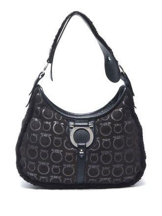 Ferragamo 2000s Gancini schoudertas - Zwart