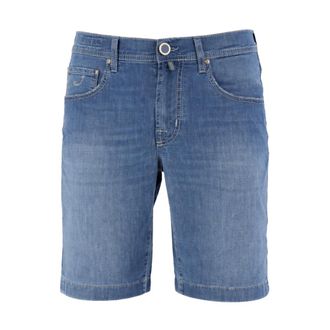 Jacob Cohen Denim Shorts, male, Blue, Size: W31 Lou Slim Bermuda Shorts