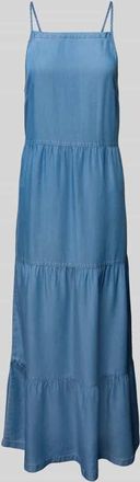 Vero Moda Ausgestelltes Freizeitkleid aus Lyocell Modell FLEUR in Blau, Gr&ouml;&szlig;e L