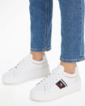 Tommy Hilfiger Corporate Webbing Dames Court Sneakers