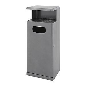 EKO V-part - Abfallsammler Mit Ascherdach Aluminium Volumen 55 L Bxhxt