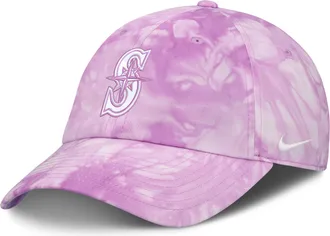 Nike Seattle Mariners Club Nike Mens MLB Adjustable Hat in Pink | NB0110AMVR-P5U