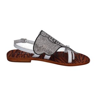 Caf&egrave;noir Flat Sandals, female, White, Size: 6 US sandali Pelle