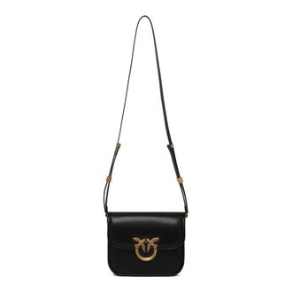 Pinko Pinko, Dames, Tassen, Zwart, Maat: ONE Size Katoen