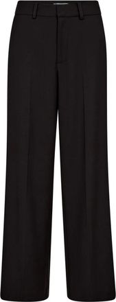 Co'Couture Broeken, Dames, Zwart, M, Leer, Matty CC Wave Seam Pant