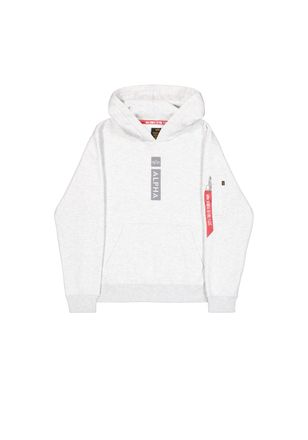 Alpha Industries Hoodie ALPHA INDUSTRIES Alpha Puff Print Hoodie, Herren, Gr. XXL, pastel grau melange, Obermaterial: 80% Baumwolle, 20% Polyester, regular fit, Sweats