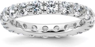 Diamond2Deal 14k Gold 3 Ct Lab Grown Diamond Eternity Band Ring