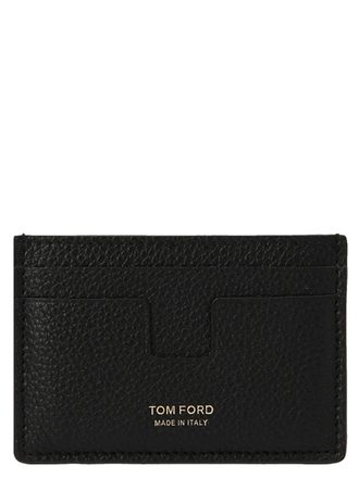 Tom Ford Logo Leather Card Holder