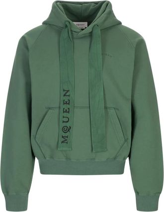 Alexander McQueen Donkergroene D&eacute;grad&eacute; Effect Hoodie Sweater - Heren - Hoodies - Groen - M - Hoodies & sweatvesten