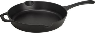 Victoria Victoria - 36270 Sart&eacute;n Hierro Fundido Esmaltado Inducci&oacute;n 25cm, Apta Fuego, Barbacoa, Horno Cast Iron Skillet Negro