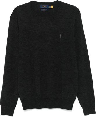 Polo Ralph Lauren Polo Pony-embroidered sweater - men - Wool - L - Grey