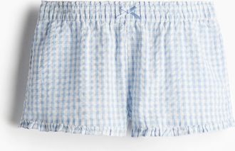 H&M Schlupfshorts aus Seersucker - Blue