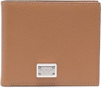 Dolce & Gabbana bi-fold leather wallet - men - CALFSKIN - One Size - Brown