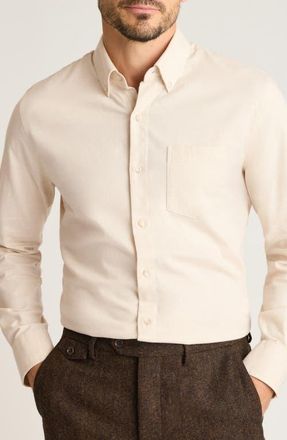 Bonobos Lightweight Flannel Button-Down Shirt in Solid Twill Flannel C2 at Nordstrom, Size Xx-Large
