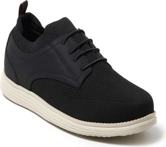 Dearfoams Mens Nash Stretch Knit Oxford Slip On Sneaker