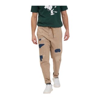 White Sand Lange broek - Heren - Slim Fit Broeken - Bruin - M - Broeken