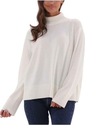 Drykorn Perima Trui & Vest - Dames - Coltruien - Wit - L - Wol - Truien & Vesten