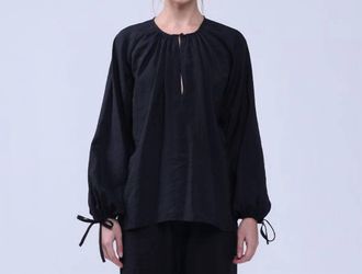 Neu Nomads Tunika Blouse Vintage Cupro In Black