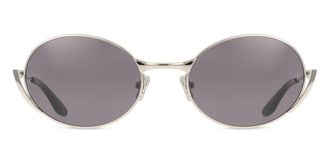 Messy Weekend NOMI Shiny Silver Deep Grey Mens Sunglasses Silver Size 54
